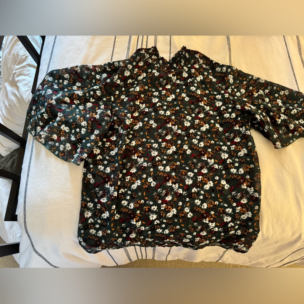 Fall see-thru blouse